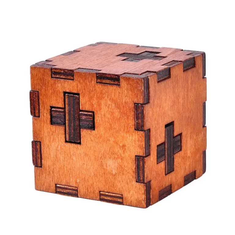 Cube suisse, boîte secrète, casse-tête Tete Luban, serrure dos, jouets intellectuels, 3D 4