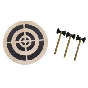 Petit jeu de hache Viking, jeu de lancer de hache avec jeu de fléchettes à cible en bois, ensemble de jeu de lancer, exercices de tir en plein air durables 2
