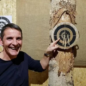 Petit jeu de hache Viking, jeu de lancer de hache avec jeu de fléchettes à cible en bois, ensemble de jeu de lancer, exercices de tir en plein air durables 5