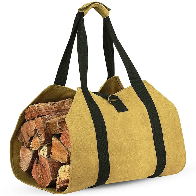 Sac de transport de bois de chauffage portable, porte-bûches de bois de  chauffage en toile - Le sac fourre-tout en bois de chauffage, kinder et  porte-bûches le plus ergonomique au monde