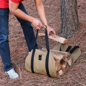 Sac de rangement pour bûches de grande capacité, transport rapide, cheminée, bois universel, Electrolux, intérieur, extérieur, bois de chauffage, fourre-tout 2