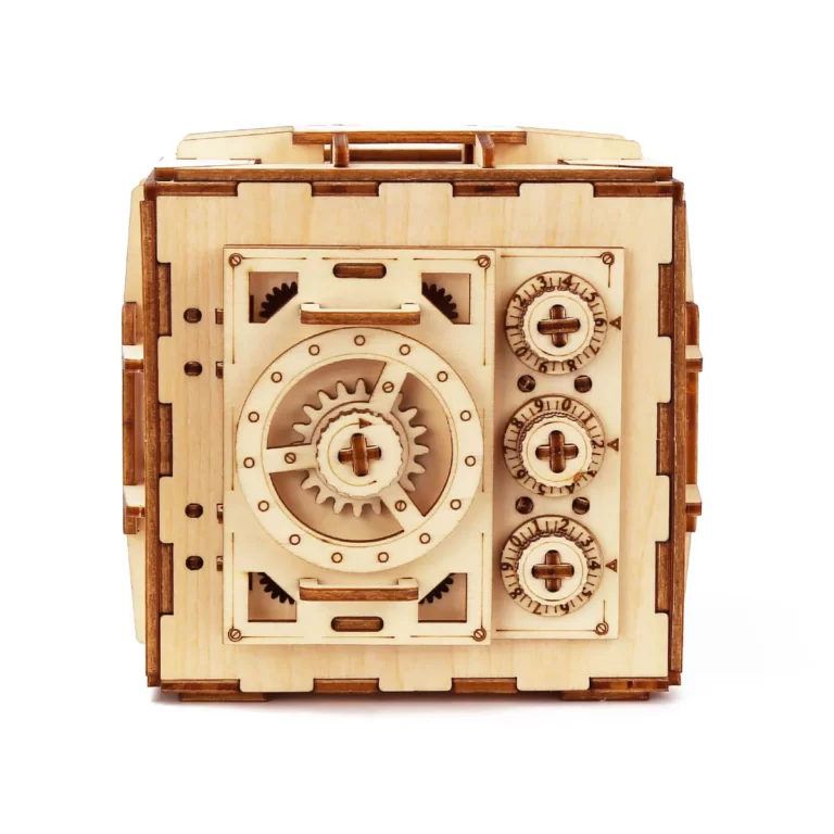 Boîte à bijoux en bois avec puzzle mécanique 3D, assemblage de blocs de construction, modèles surprises, anneau manquant, collier, mot de passe, cadeau 24