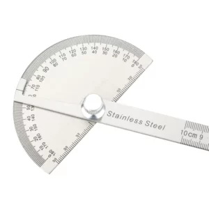 Goniomètre rapporteur en acier inoxydable, règle en métal, mesure multi-angle, outil de menuiserie, compteur d'angle, détecteur d'angle 10