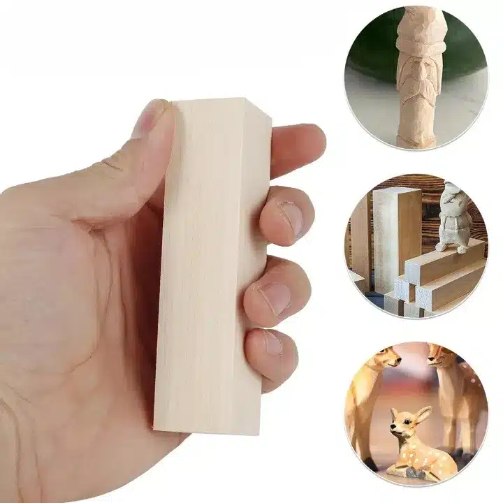 15 Blocs De Sculpture En Bois De Tilleul - 3 Tailles, Pour Artisanat, Décoration Et Bricolage