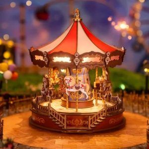 Maquette carrousel vintage