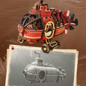 Maquette sous marin steampunk